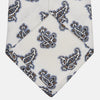 View 4 of product Ecru Paisley Floral Cotton Silk Blend Tie
