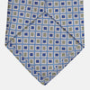 View 3 of product Blue and Yellow Geometric Silk Jacquard Tie