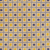 View 2 of product Yellow and Navy Geometric Silk Jacquard Tie