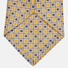 View 3 of product Yellow and Navy Geometric Silk Jacquard Tie