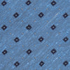 View 2 of product Dark Blue Fine Square Slub Silk Tie