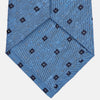 View 3 of product Dark Blue Fine Square Slub Silk Tie