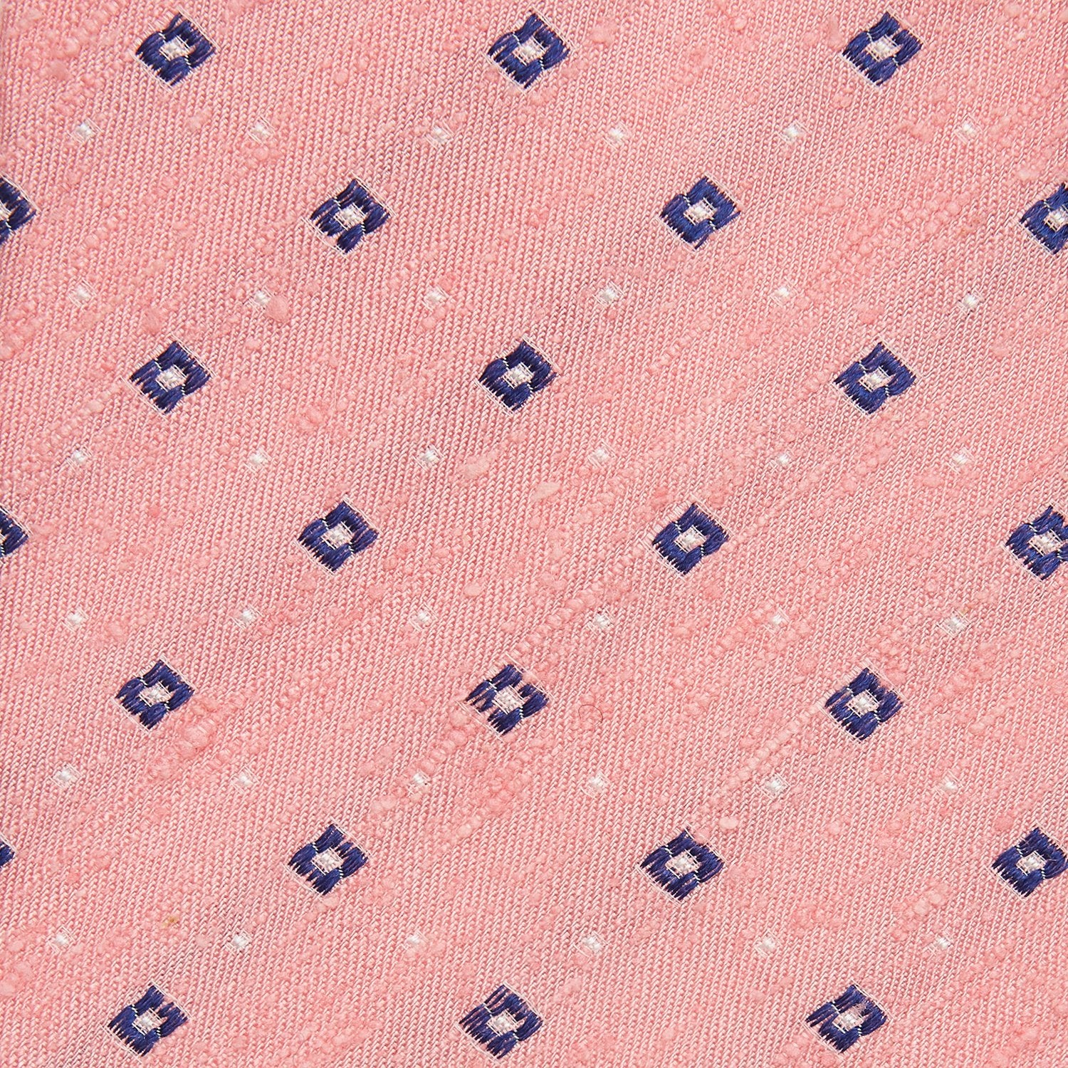 View 2 of product Pink Fine Square Slub Silk Tie