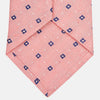 View 3 of product Pink Fine Square Slub Silk Tie