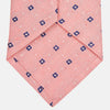 Pink Fine Square Slub Silk Tie