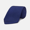 Navy Abstract Tonal Silk Jacquard Tie