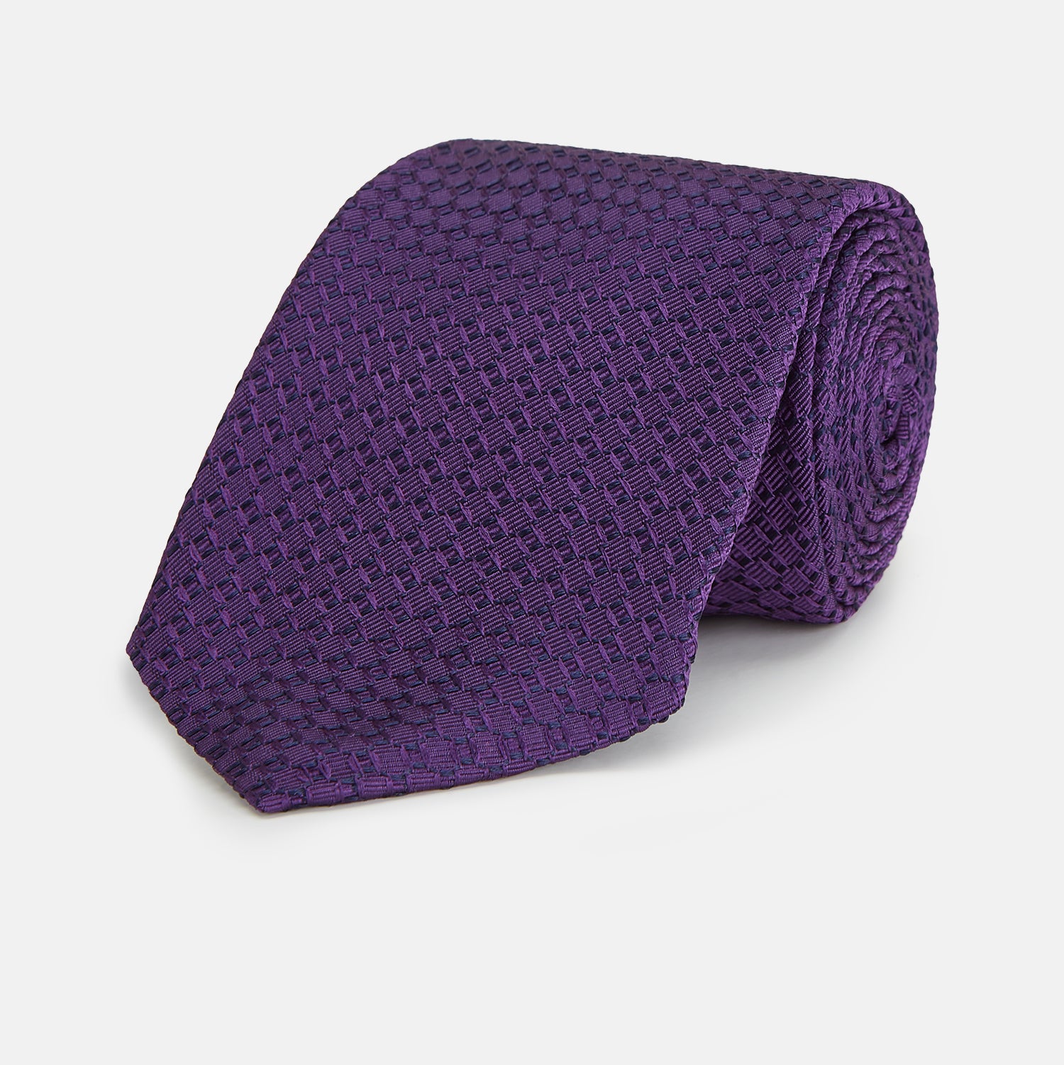 Purple Abstract Tonal Silk Jacquard Tie