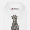 View 4 of product Fine Puppytooth Monochrome Silk Tie