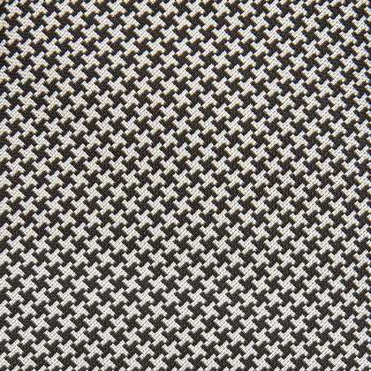 Fine Puppytooth Monochrome Silk Tie Image 1