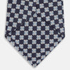 View 3 of product Indigo Graphic Floral Silk Jacquard Tie