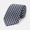 View 1 of product Indigo Graphic Floral Silk Jacquard Tie