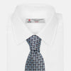 View 3 of product Chambray Blue Graphic Floral Silk Jacquard Tie