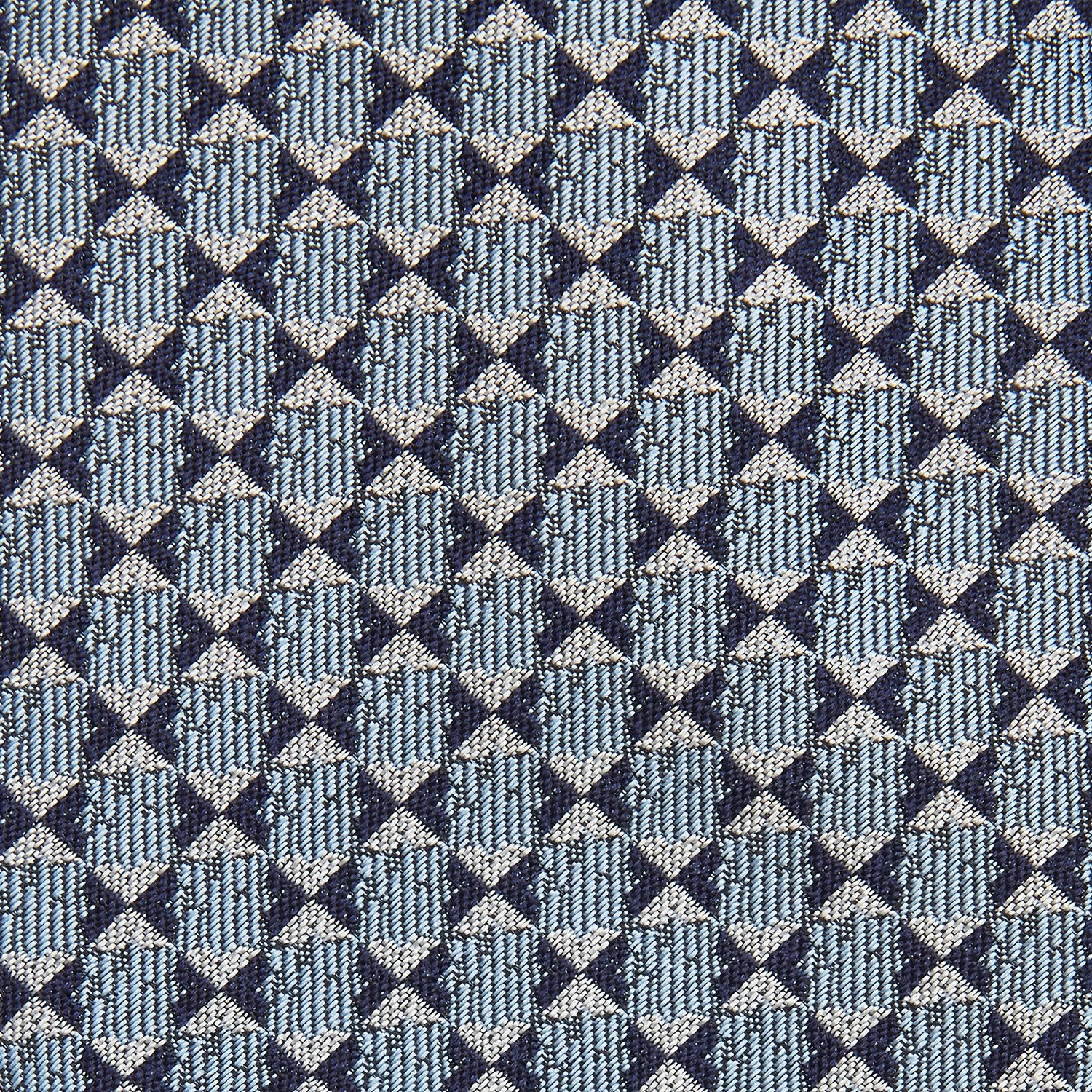 View 2 of product Chambray Blue Graphic Floral Silk Jacquard Tie