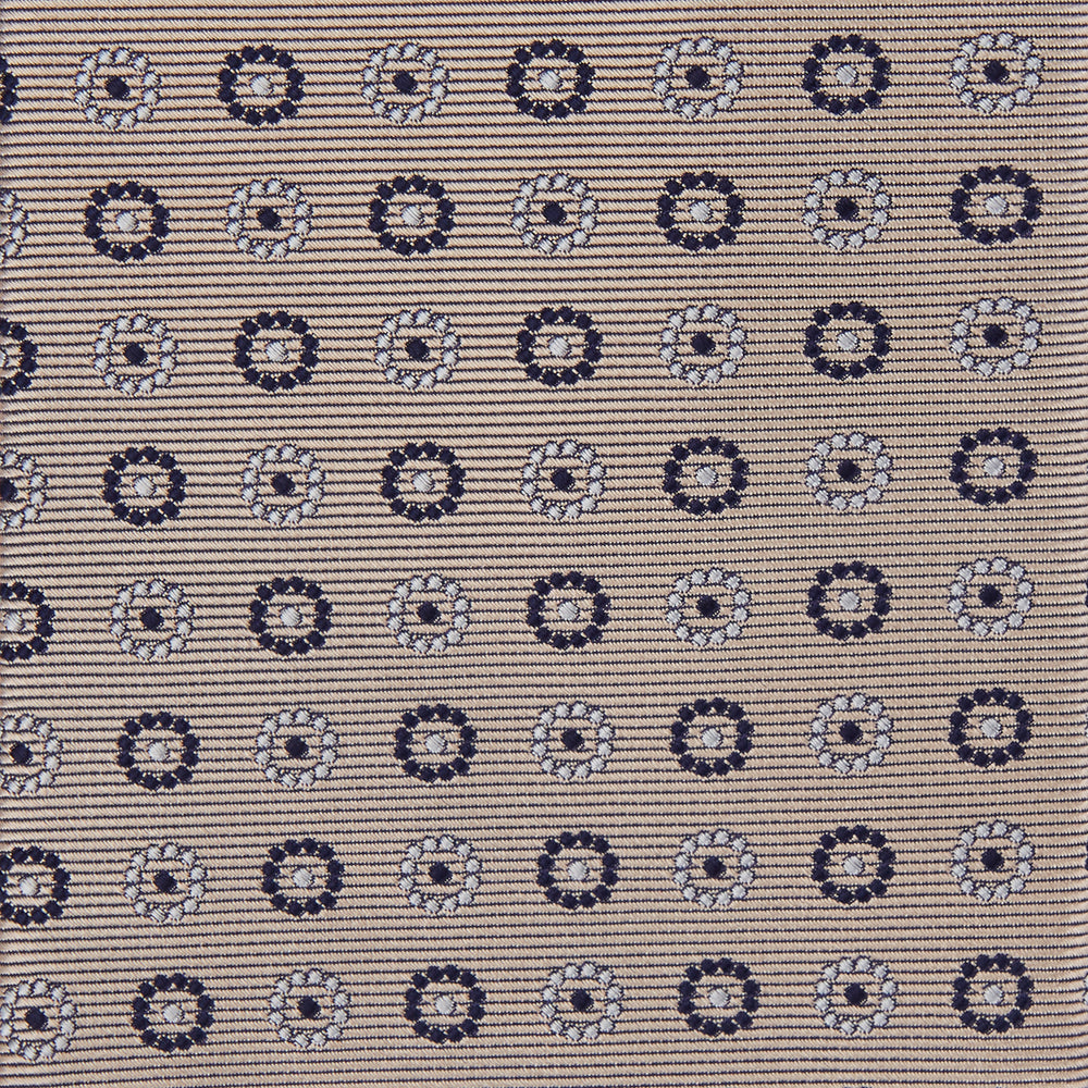 Beige Spheric Emblem Tie