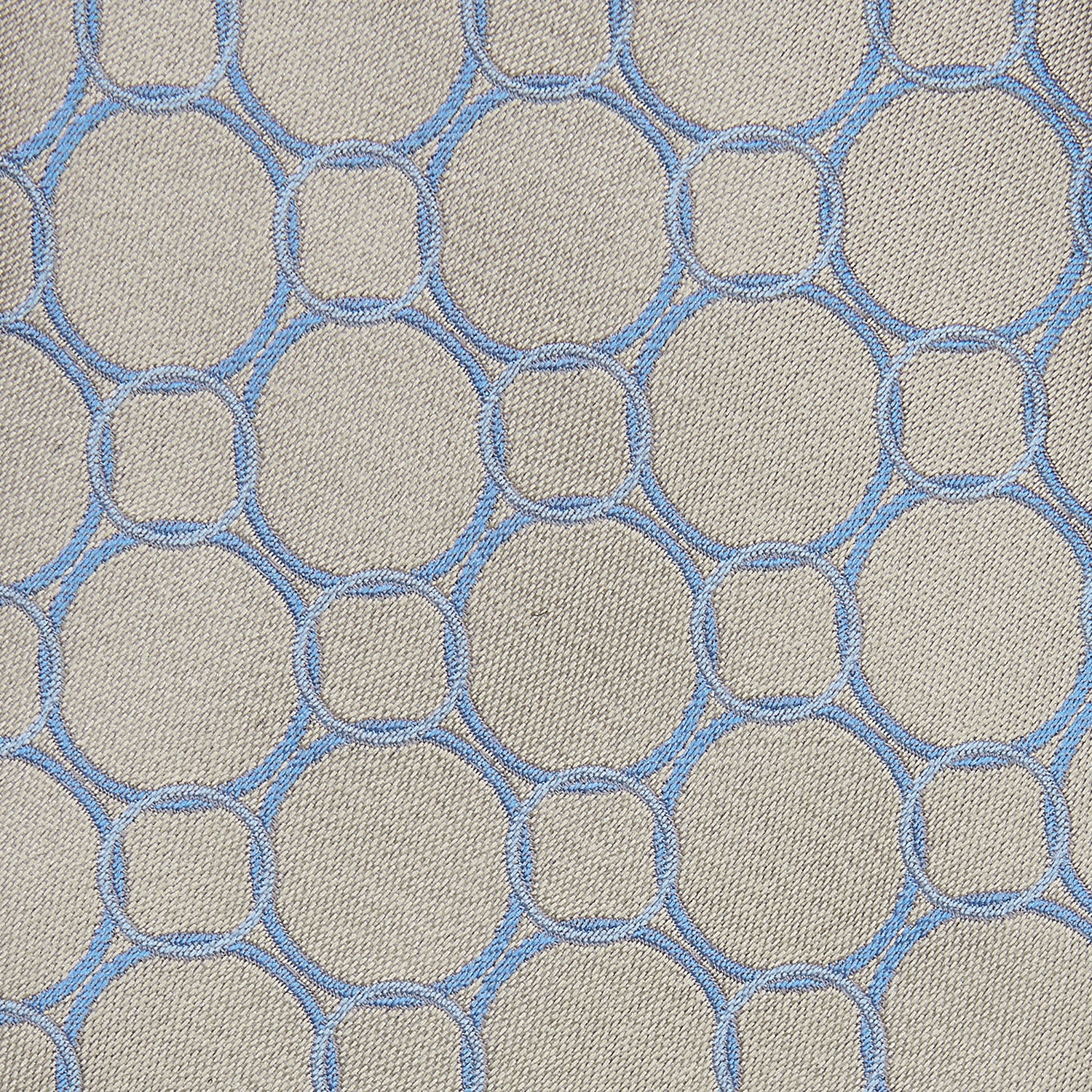 View 2 of product Toffee and Powder Blue Circle Jacquard Silk Tie