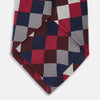 View 4 of product Burgundy Checkerboard Silk Jacquard Tie