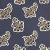 View 2 of product Navy Paisley Floral Cotton Silk Blend Tie
