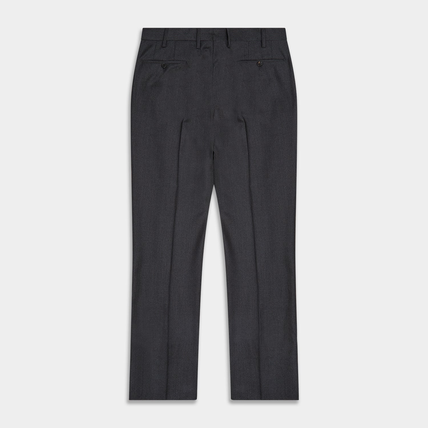 View 4 of product Charcoal Houndstooth Flannel Trousers