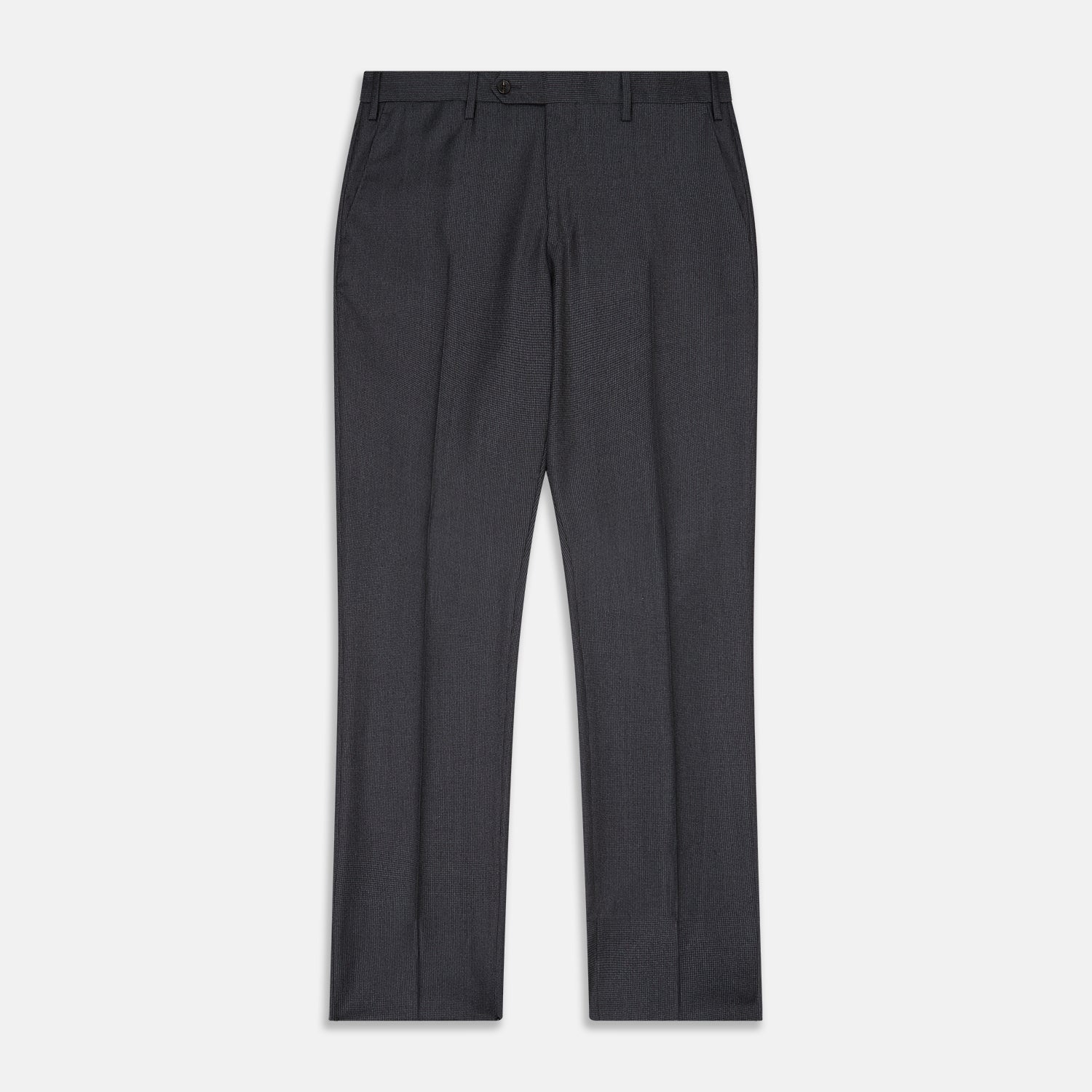 View 1 of product Charcoal Houndstooth Flannel Trousers