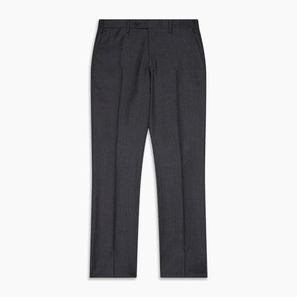 Charcoal Houndstooth Flannel Trousers Image 4