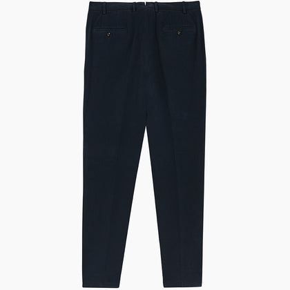 Navy Cotton Chinos Image 2