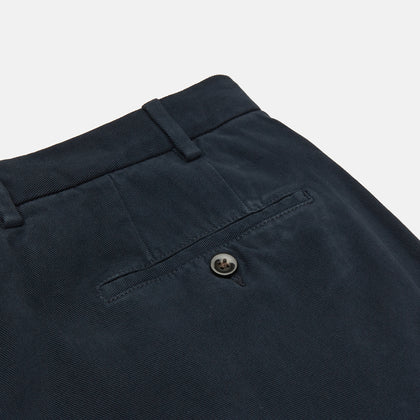 Navy Cotton Chinos Image 1