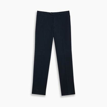 Navy Cotton Chinos Image 3