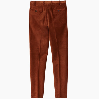 Rust Horizontal Cord Trousers Image 2