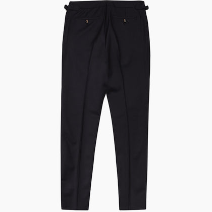 Navy Escorial Wool Trousers Image 2
