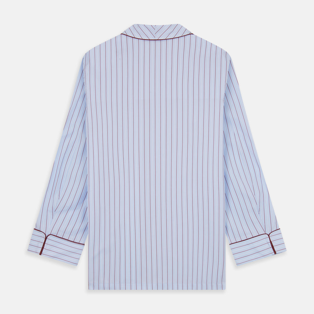Burgundy Stripe Classic Pyjama Set