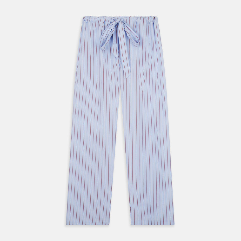 Burgundy Stripe Classic Pyjama Set