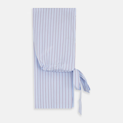 Burgundy Stripe Classic Pyjama Set Image 6