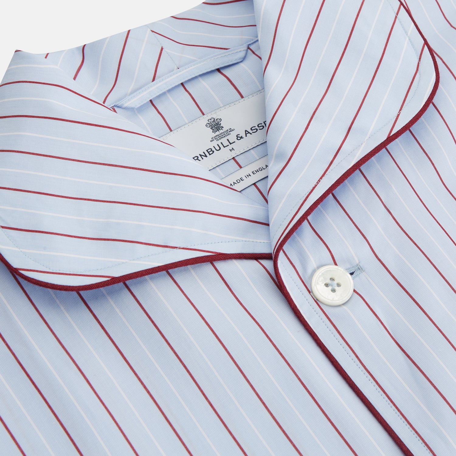 View 2 of product Burgundy Stripe Classic Pyjama Set