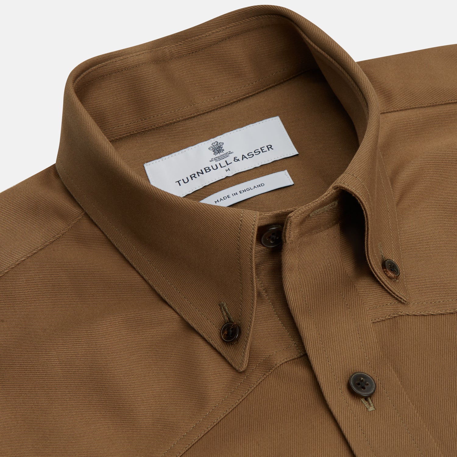 View 2 of product Khaki Cotton Weekend Fit Western Shirt with Dorset Collar