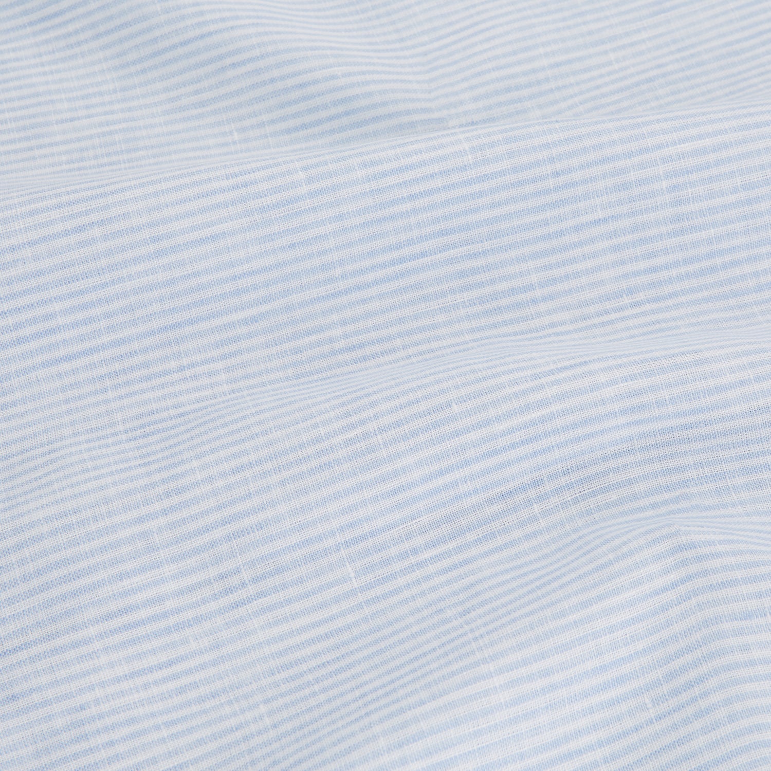 View 4 of product Blue Linen Stripe Holiday Fit Shirt with Revere Collar