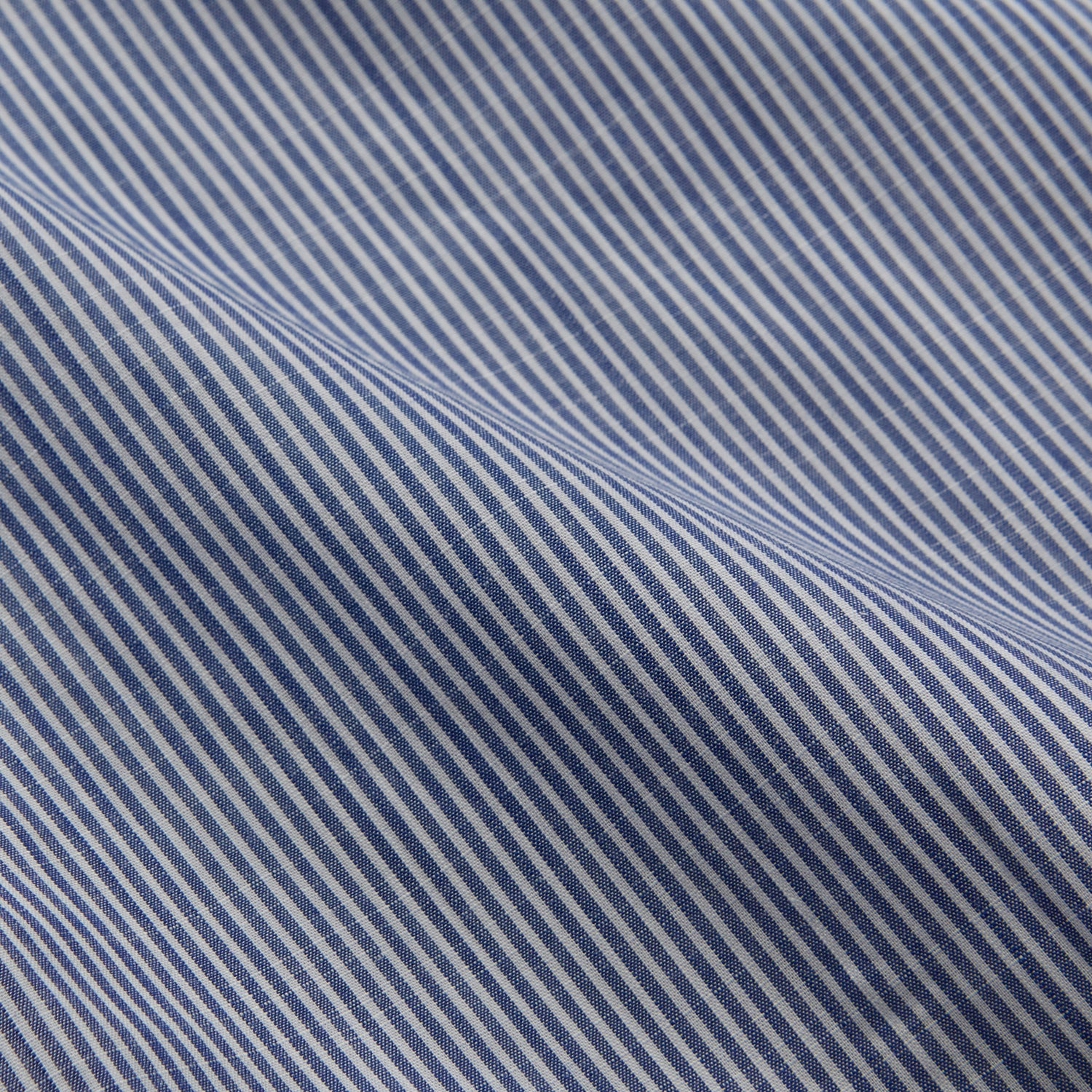 View 4 of product Indigo Chambray Stripe Weekend Fit Shirt With Dorset Collar