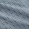 View 2 of product Pale Blue Stripe Cotton Holiday Fit Shirt with Revere Collar & Single Button Cuff