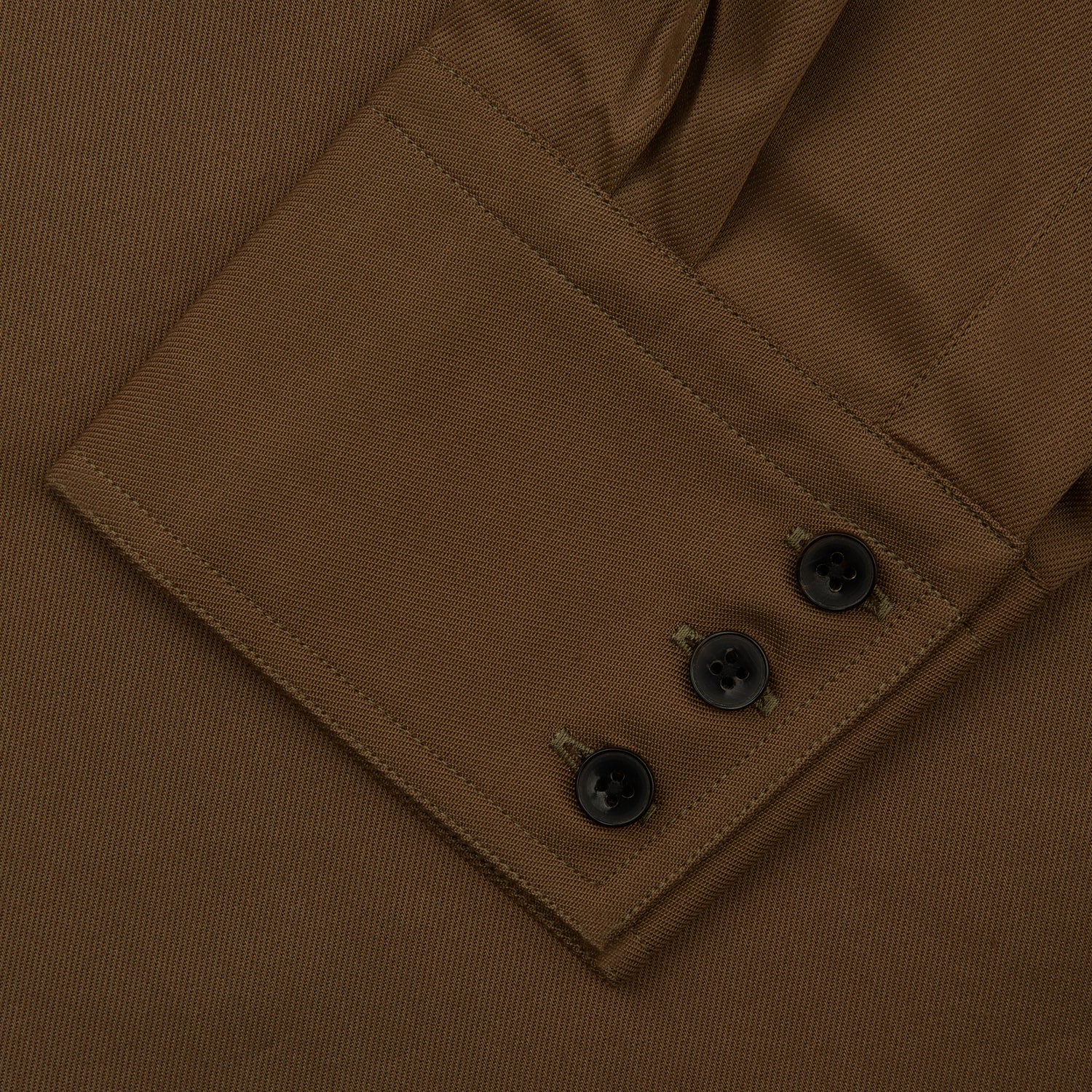 View 3 of product Khaki Cotton Weekend Fit Western Shirt with Dorset Collar