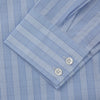 Tonal Blue Glen Check Tailored Fit Shirt with Kent Collar