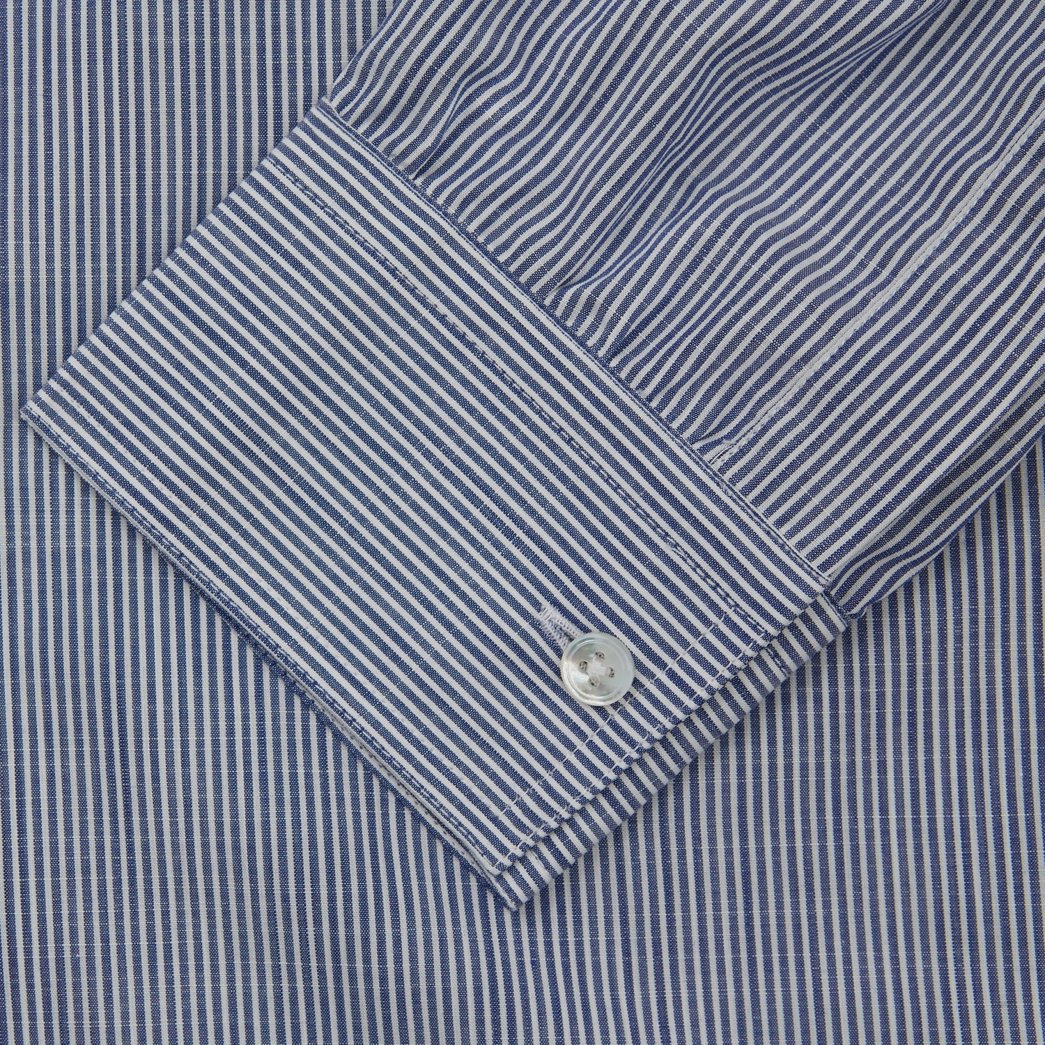 View 3 of product Indigo Chambray Stripe Weekend Fit Shirt With Dorset Collar