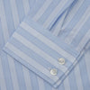 View 3 of product Tonal Blue Stripe Tailored Fit Shirt with Kent Collar