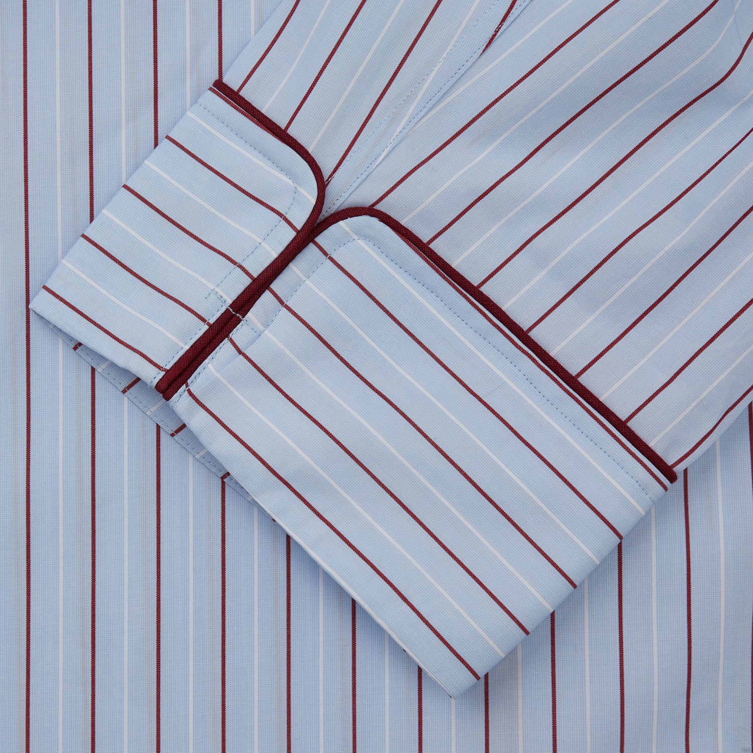 View 3 of product Burgundy Stripe Classic Pyjama Set
