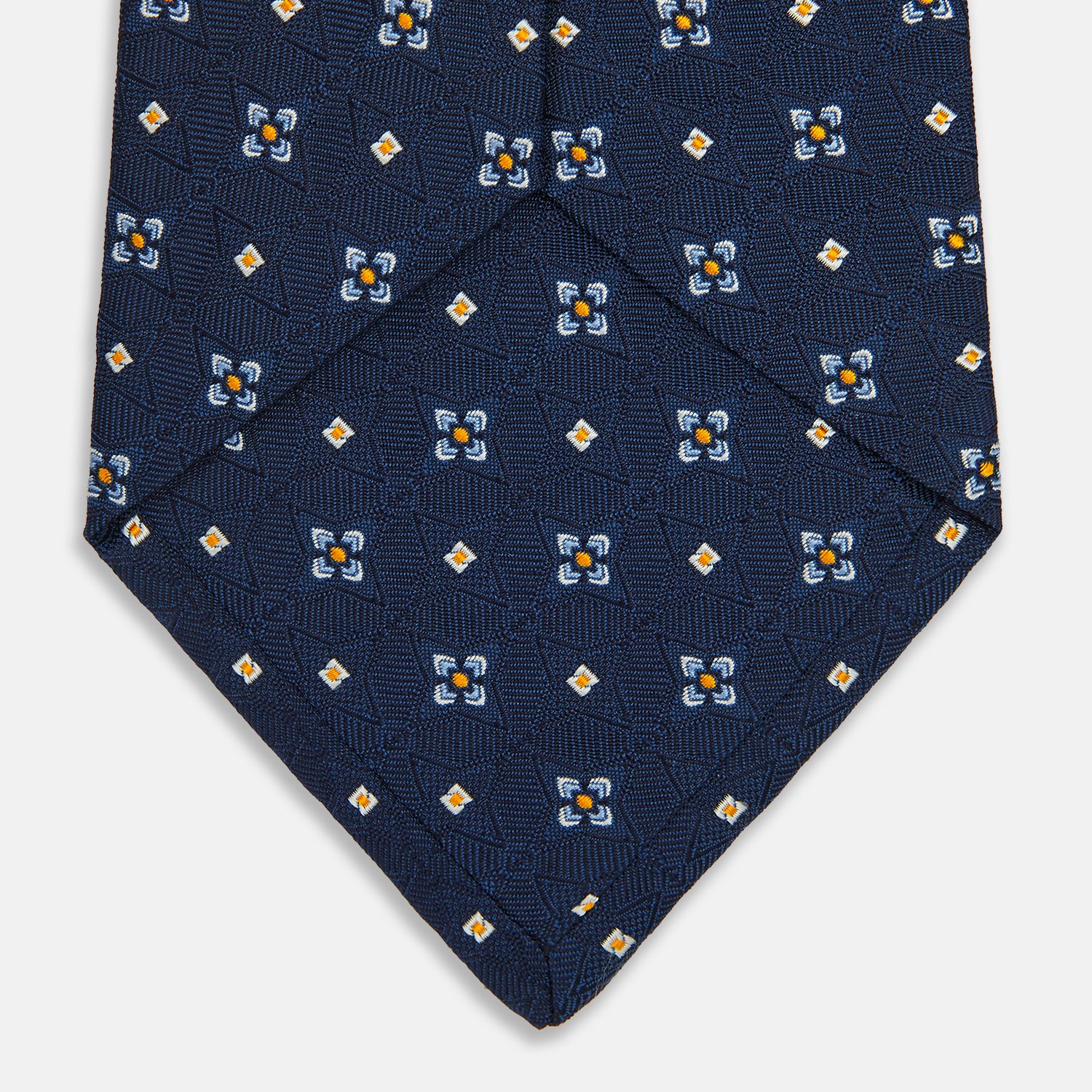 View 4 of product Navy Floral Emblem Tie