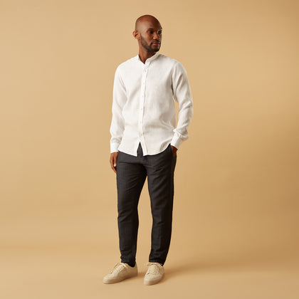 White Linen Weekend Fit Blake Shirt Image 7
