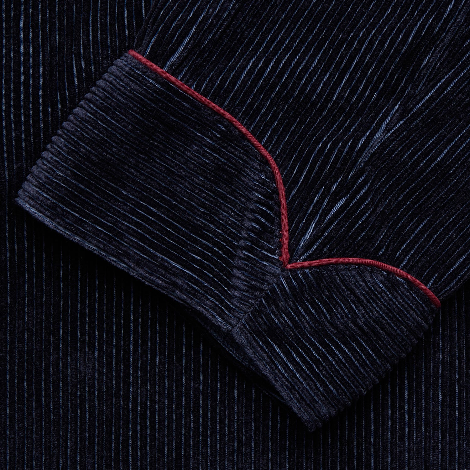 View 4 of product Navy Linen & Cotton Cord Gown