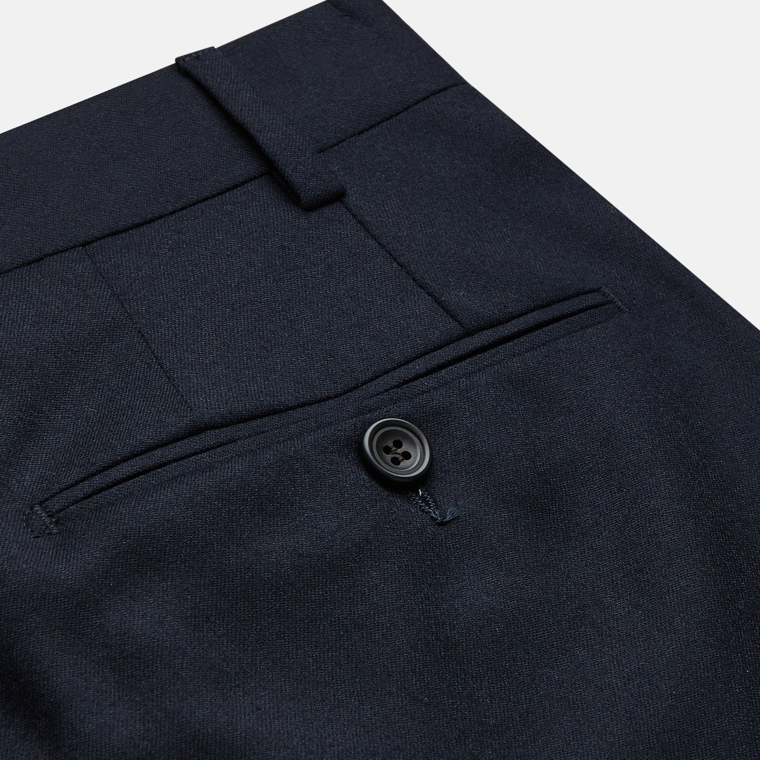 View 2 of product Navy Wool Pleated Jasper Trouser