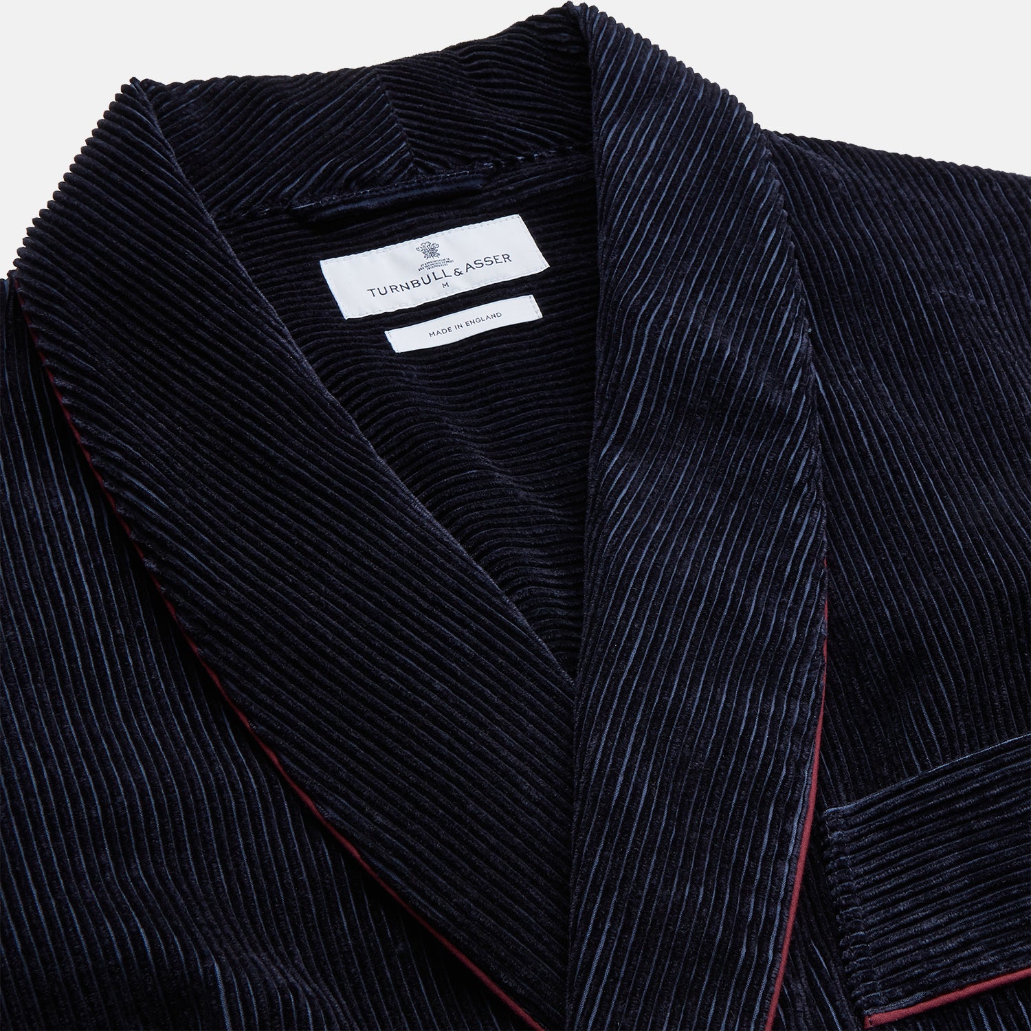 View 3 of product Navy Linen & Cotton Cord Gown