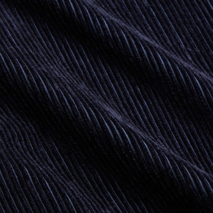Navy Linen & Cotton Cord Gown Image 4
