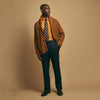 View 2 of product Brown Ainsley Ribbed Shawl Cashmere Cardigan