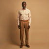 View 1 of product Orange Multi Stripe Regular Fit Shirt with T&A Collar and 3 Button Cuffs